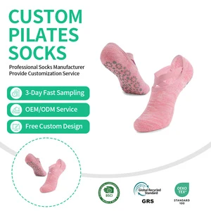 Women Knitted Nylon Sports Ankle Socks Breathable Non-Slip Cushioned Summer Fitness Pilates Workout