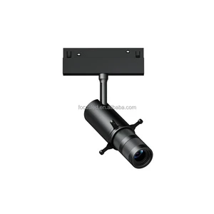Ultra-Thin 10W 30W Indoor Mini Track Projector Light Zoomable Cob Dimmable Magnetic Rail System Modern For Shop Studio Spot