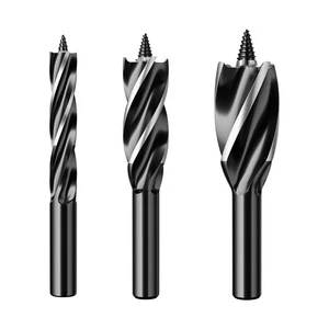 Hand-held Countersink Drill Bit Set with Hex Shank Four-Flute Design 12-20mm Sizes for Woodworking & Outdoor Multi-Use