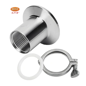 SS304 SS316L Food Grade Stainless Steel Bolts Clamps Barrel Hardware External Wire Clamp with External Thread Chuck Buckle