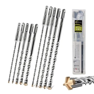 Carbide Tip 4 Flutes Rotary Hammer Drill Bit SDS PLUS Electric Hammer Drill Bit Masonry Drilling Bits for Concrete Brick Wall