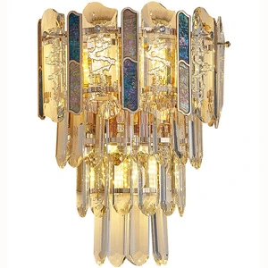 Nordic New Design Indoor Home Bedroom Light Corridor Villa Decoration Glass Banquet Hall Elegant Wall Lamp