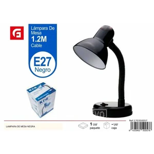Black table lamp E27 1.2 m - Interior lighting