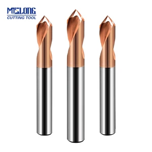 OEM ODM High Hardness HRC60 Tungsten Alloy Mould Steel 2 Blade Centering Drill for Precision Machine Bronze Milling Cutter