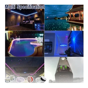 Starry Sky Ceiling Chandelier Poolside Lights End Glow Side Spark Side Glow Plastic Fiber Optic