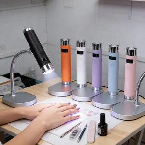 One-word Nail Phototherapy UV Lamp Battery Small Handheld Automatic Induction Mini Portable AI Quick-Drying Light
