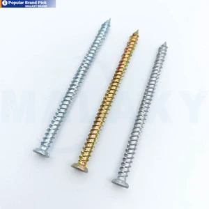Malaxy High Quality Corrosion Resistant Blue Concrete Screw 6mm*40mm Self Tapping Screws for Heavy Duty Applications