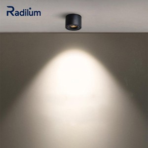 Wholesale Anti Glare Recessed LED Downlight Deep COB Spotlight Modern Black Trimless Ceiling Light for Hotel Commercial Project