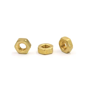 High Quality Solid Nut Brass Copper Hex Nut M1.4 M1.6 M2 M2.5 M3 M4 M5 M6 M8 M10 M12 M14 M16 M18 M20 M22 M24 DIN934 Nuts