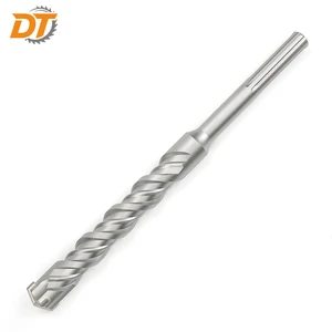 DT SDS Max Hammer Drill Bit Cross Tip Carbide Masonry Drill Bit With Single/Double Flute Sandblasting Impact Bit