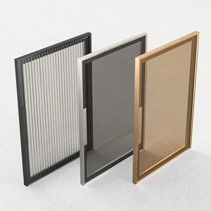 2024 YL Minimalist Italian Style Aluminum Profile Wardrobe 6063 T5 Aluminum Kitchen Cabinet Wardrobe Frame Glass Door Profile