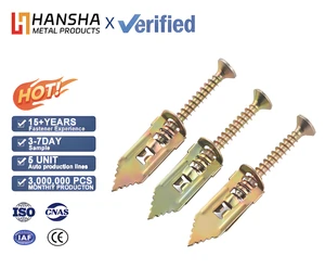 Wholesale Steel Hammer Drive Drywall Anchors Metal Plasterboard Expansion Screw for Gypsum Board Ceiling Anchor Fixing Metric