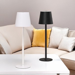 Modern Cordless LED Table Lamp Rechargeable Touch Dimming Portable with Iron Metal Shell for Reading & Home Decoration