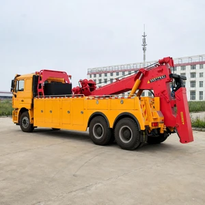 Sinotruk HOWO 380HP Integrated Tow Truck Hydraulic Crane Wrecker Towing Truck For Roadside Rescue Recovery