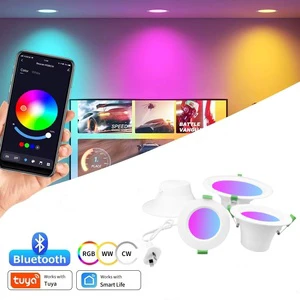Smart Downlight Colourful SAA CE Ceiling Lights ZigBee Downlight RGB SpotLight Smart Light Tuya WiFi Intelligent Lamp Home Hotel