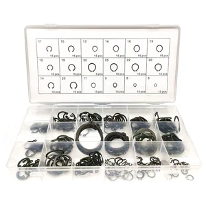 ZM 0628 225pcs Assortment Mixed Retaining Ring Internal and External Seeger Circlip Ring