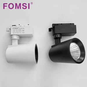 FOMSI LED 15W 30W 40W Track Light Supermarket Spotlight Adjustable Angle Rail Light with Aluminum Lamp Body