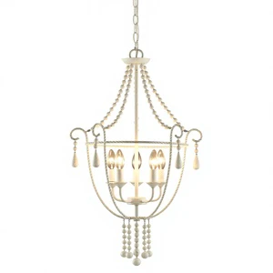 Customized Classic Wrought Iron Vintage Rustic Chandelier Pendant Light Fixture LED E12 Bulb Base ETL Certified DIY Living Room