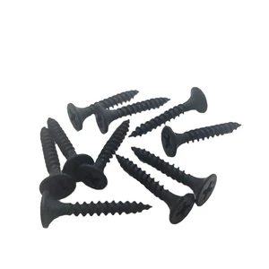 Construction Butterfly Brass Class 12 Drywall Screws 35mm Inch Length Black Finish 500g Boxed For Metal Studs