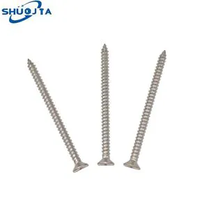 Silver-Colored Zinc Plated Metric Round Head Self-Tapping Screw for Tapping Screw Applications