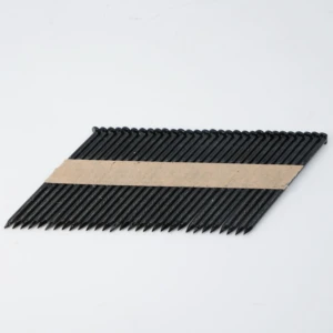 Factory Direct 34° D Head Paper Strip Nail 3.3mm Diameter Ring Shank Galvanised for Pallet Manufacturing