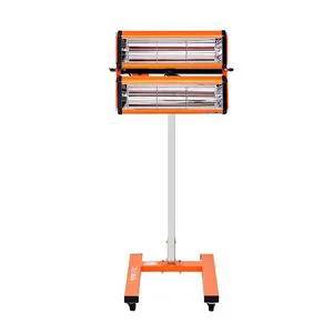 2200W Infrared Curing Lamp with 1-60 min Timing Auto Heating Car Light Bracket 5.17 Sq.ft Baking Area for Spray Baking Bo