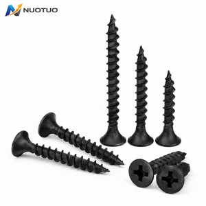 High Hardness Black Phosphated Carbon Steel Countersunk Head Self Tapping Drywall Screws