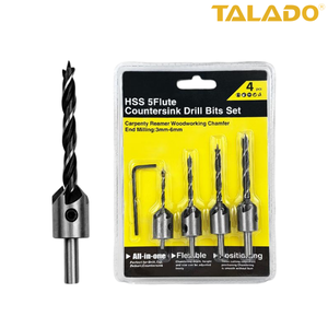4pcs Wood Countersink Drill Bit Set