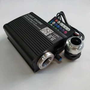 16W APP RGBW Fiber Optic Lights Aluminum PMMA Lamp Body Shooting Star Starry Sky Light Engine 12V LED 0.75mm Fiber White