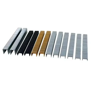 10000PCS Zinc Plated Galvanized Finishing Short Nail 8006 Wood Staple Industry Staple U-shaped Furniture Pneumatic Gun