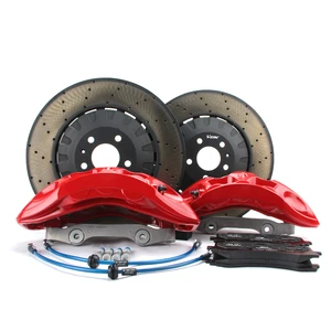 New Big Front Brake Caliper Kit 6-Pot 9N B9 20inch Wheel Racing Aluminum Brake Disc High-quality 50% Improved Performance