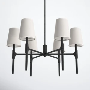 Nordic Iron Simple Interior Lighting With Fabric Shades Home Ceiling Light Fixtures Indoor Chandelier