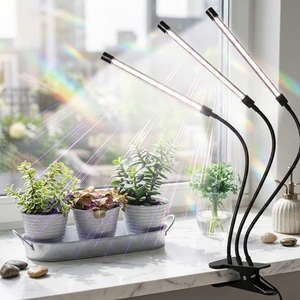 Plant Grow Lights for Indoor Plants 3 Head LED Grow Light Bar with Auto Timer Dimmable Lamp for Seedlings Succulents Wholesale
