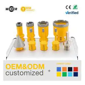 Factory Direct Sales Diamond Drill Bit Kit (6/6/8/20/25/35/50mm + 35mm Chamfered Drill Bit + Adapter)suitable for Tile, Ceramics