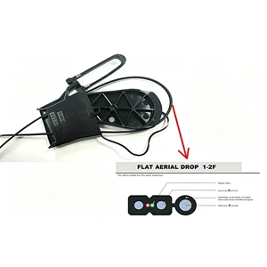 Nylon Fiber Optic Drop Wire Clamp DWC Tension Anchor Clip FTTH Nylon Drop Cable Anchor Clamp DWC Wire Rope Clip For Overhead