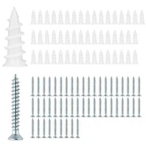 Self Tapping Screws Drywall Expansion Anchors Metal Screw M6 Thread for Installing Drywall/ Wood/ Metal Sheet Materials