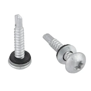 Self Drilling Tapping Screws With EPDM Washer Custom Size Galvanized Roofing Screws for Gutter&Roof Sealing