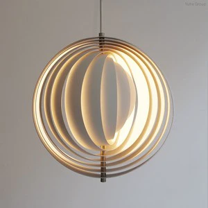 Nordic Rotating Oval Glass Pendant Lamp Dimmable Warm White LED Light Copper Finish 1m Adjustable Height for Restaurant Lighting