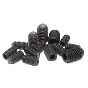 Customized High Strength Socket Set Screws Steel Material Flat Head Screws And Fasteners Length M10 12mm Black Screws