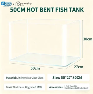 Quanying Pet QY-A11 Ultra Slim Aquarium LED Light Clip on for Fish Tank Freshwater Planted