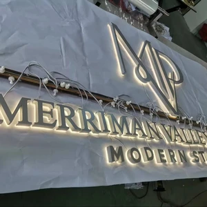 Custom Outdoor Business LED Illuminated Advertising Sign Bright PVC Material Transformer Power Shows Company Brand Showcasing