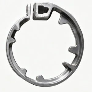 Custom 304/316 Stainless Steel Industrial Equipment Internal-tooth Open-type Elastic Retaining Ring for Shafts