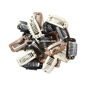 Wig clip 32mm buckle hair extension wire shape weave 9 teeth wig clip hair accessories tool