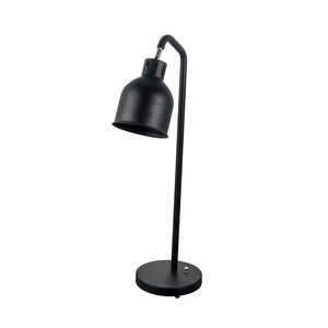 Black Stainless Steel Single Head Food Heat Lamp Electric Adjustable Temperature Food Warming Lamp for Hotel Catering Buffet