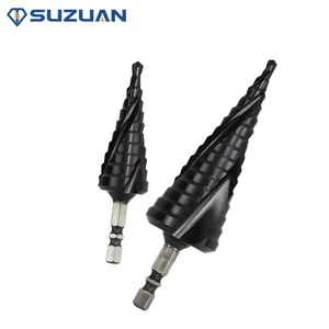 Precision Tapered Step Drill with Hex Shank for Metal & Stainless Steel