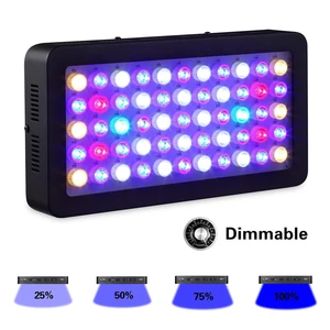 165W Dimmable LED Aquarium Light Fish Tank Marine Reef Coral Lamp for Saltwater Freshwater Underwater Aquariums Accessories