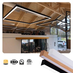 Brandon Commercial Modern 3CCT 1.2M LED Ceiling Light Hanging Recessed Pendant Linear Lighting For Office Gym Barber Shop Hotel