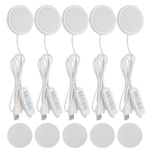 Sunssy Bambu Lab LED Cabinet Lights Kit 001 White/Cold/Warm White DC 5V 3W RGB 3D Printer Puck Lamp USB Dimmable Cable