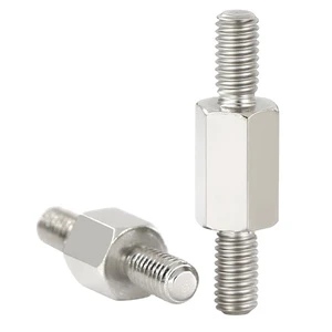 Double-ended Hexagonal Column Stud 304 Stainless Steel Threaded Isolation Column for PC Motherboard Connecting Rod Hexagonal