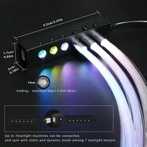 LED Roof Car Ceiling Headliner Star Light Kit Remote Control Fiber Optic Light for Car